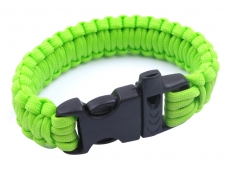 Green Para-Cord Military Survival Bracelet